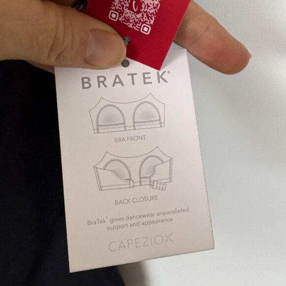 NWT Capezio Black One Piece Spaghetti Strap Cami Bratek Leotard Size Small - Picture 7 of 14